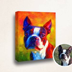 custom pet portrait from photo