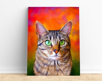 Cat Painting, Cat Art from your photos