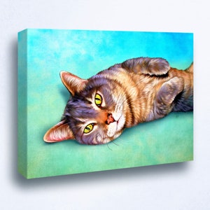 Cat Painting Custom Cat Art from photos. Custom Cat Portrait. image 1