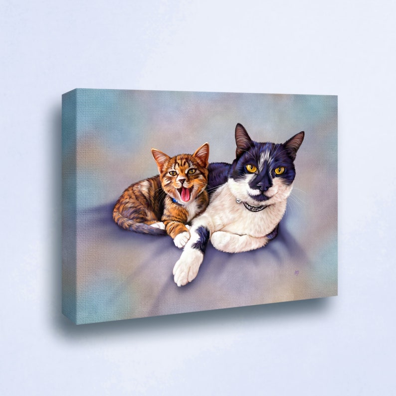 Cat Painting Custom Cat Art from photos. Custom Cat Portrait. image 7