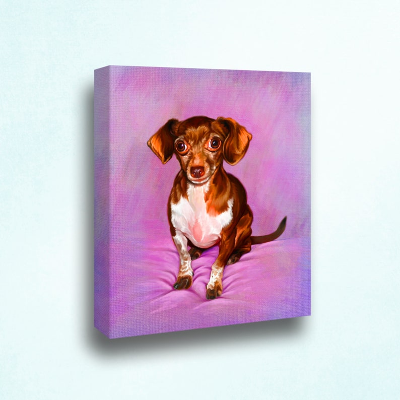 Custom Pet Portrait Hand Drawn Digital Pet Portrait Etsy