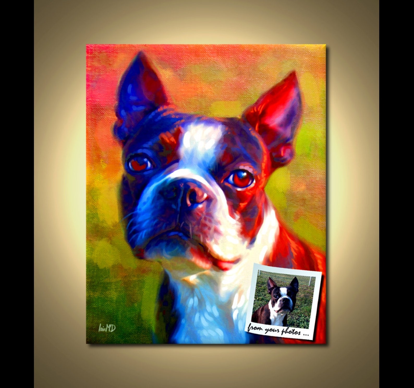 Custom Pet Portrait Custom Portraits from your photos Etsy