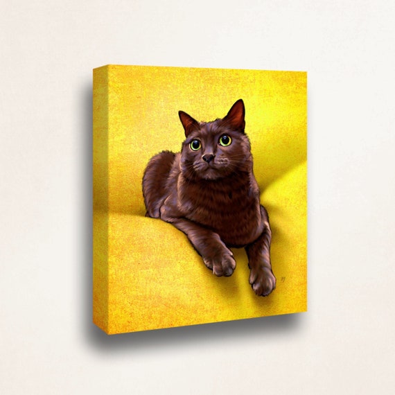 Custom Cat Portrait - your pet, my crazy RISK FREE portrait offer