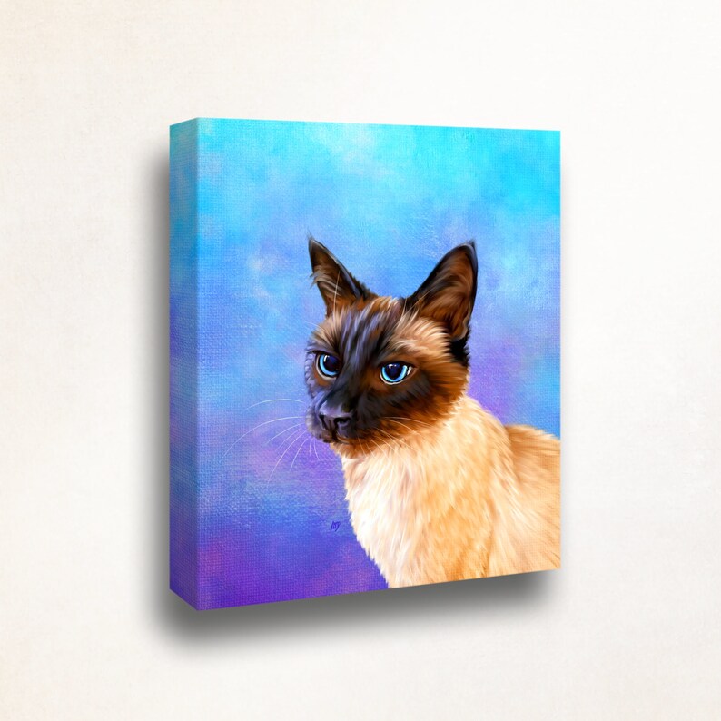 Cat Painting Custom Cat Art from photos. Custom Cat Portrait. image 9