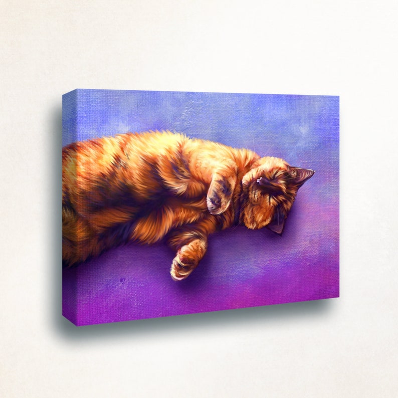 Cat Painting Custom Cat Art From Photos. Custom Cat Etsy