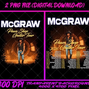 Tim McGraw Vintage Country Music PNG (Digital Download)