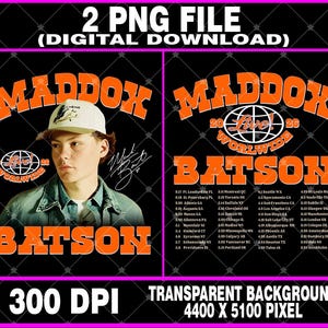 Maddox Batson 2026 Tour PNG Bundle (Digital Download)