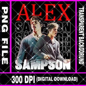 Alex Sampson "The Misery World Tour" 2026 Arquivo PNG (Download Digital).