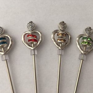 Mixed Color Hearts Cocktail and Appetizer Picks