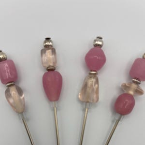 Tahoe Sunrise Pink Beaded Martini and Appetizer Picks