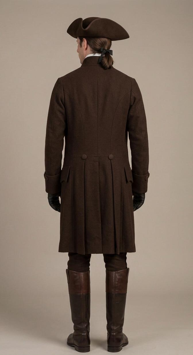 Men’s Colonial Brown Frock Coat Outfit 18th Century Historical ...