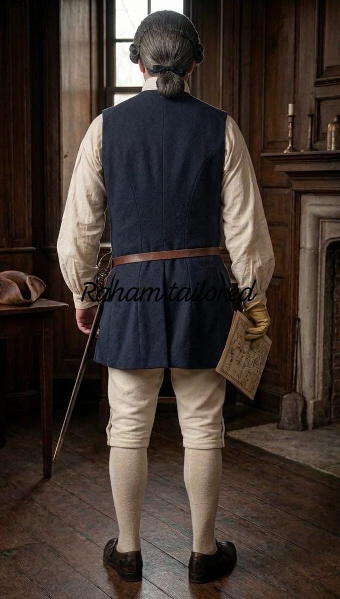 18th Century Colonial Waistcoat Mens Historical Reenactment Vest ...
