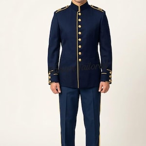 Herrmarin militäruniform, kostym, formell ceremoniell kavaj, vigselring, paradutrustning