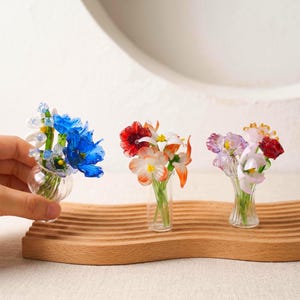 Flor de cristal del mes de nacimiento, Flor de cristal del mes de nacimiento hecha a mano, Regalo de flor eterna para ella, Regalos personalizados, Regalo de cumpleaños