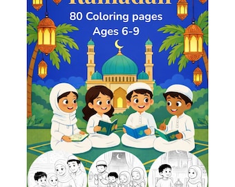 Ramadan Activity Workbook – Muslim Kids Coloring Book (PDF)