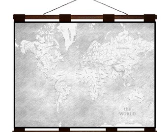 Items Similar To Dubai Pencil Sketch Map 8e Handmade