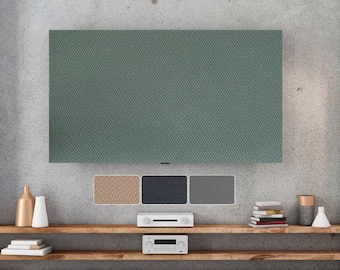 Semplice copertura antipolvere elastica per TV da 50 a 100 pollici, design a tinta unita da appendere