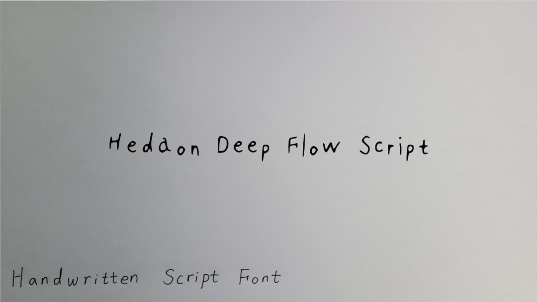 Hedaon Hedaon Deep Flow Script-handwritten Script Font for Journals, Branding ...