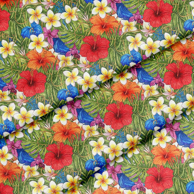 Plumeria Fabric - Etsy UK