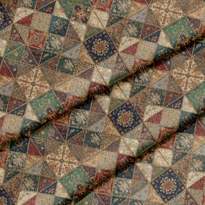 Patchwork Floral Paisley Pattern, Fabric by the Yard, 58 in" Wide, Polyester for Crafting, Sewing, D.I.Y Projects