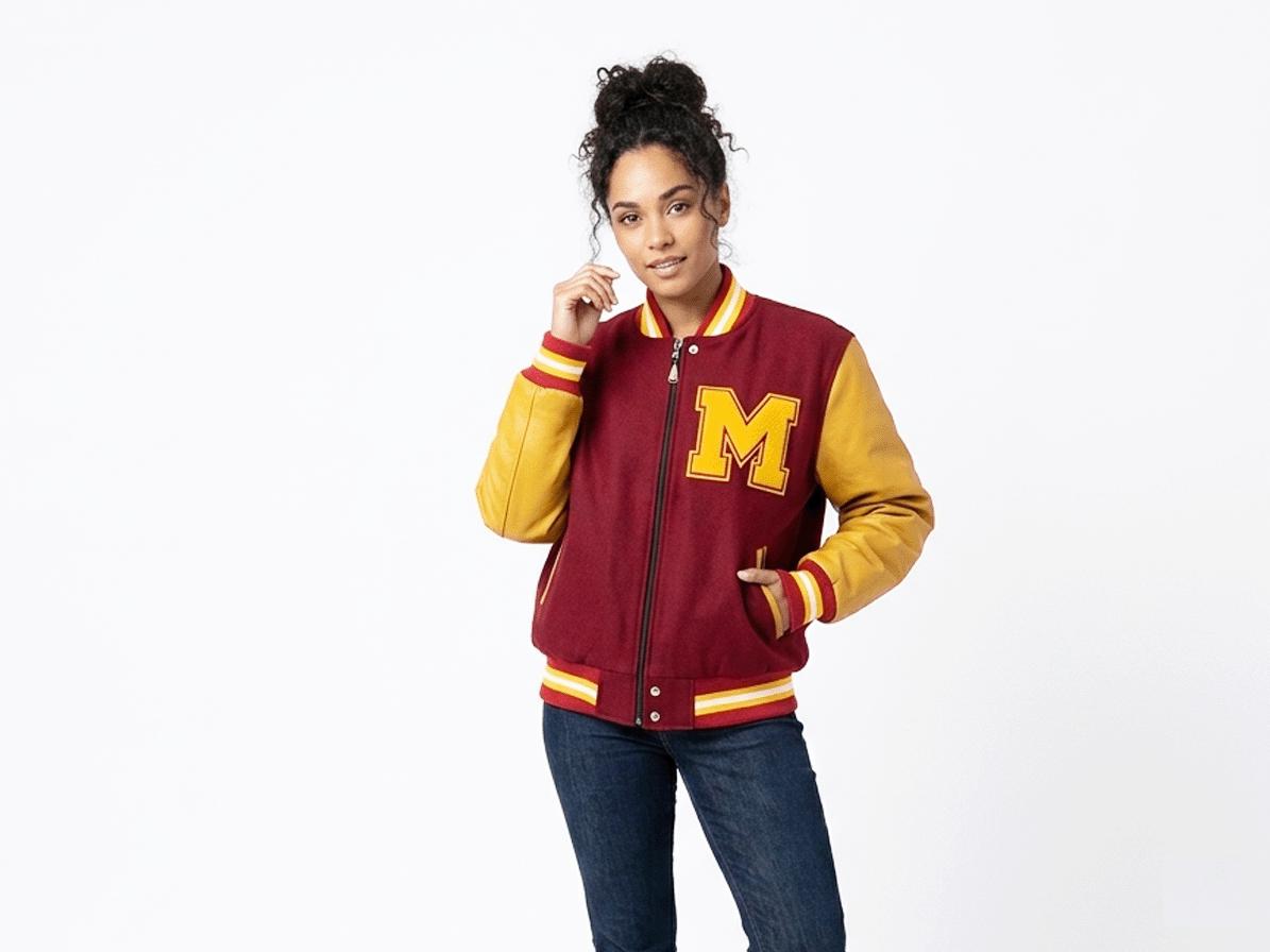 Michael Jackson Thriller Varsity Jacket – Red Gold Letterman