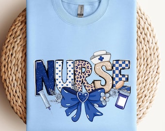 Nurse swet, Nurse Life t shirt, Nurse Sublimation Design shirt,  Nursing shirt, Nurse Floral swet, Nurse Leopard Print shirt,