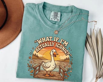 Comfort Colors® What If I'm Not Silly Enough Shirt, Silly Goose Shirt, Sad Goose Shirt, Bird Nerd Shirt, Funny Goose Shirt, Goose Meme Shirt