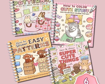 Pacote de livros de colorir com desenhos ousados e fáceis de fazer - Mais de 450 páginas em PDF para imprimir para crianças e adultos - Estilo Coco Wyo - Volume