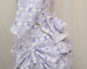 1870's Bustle Lavender Day Gown