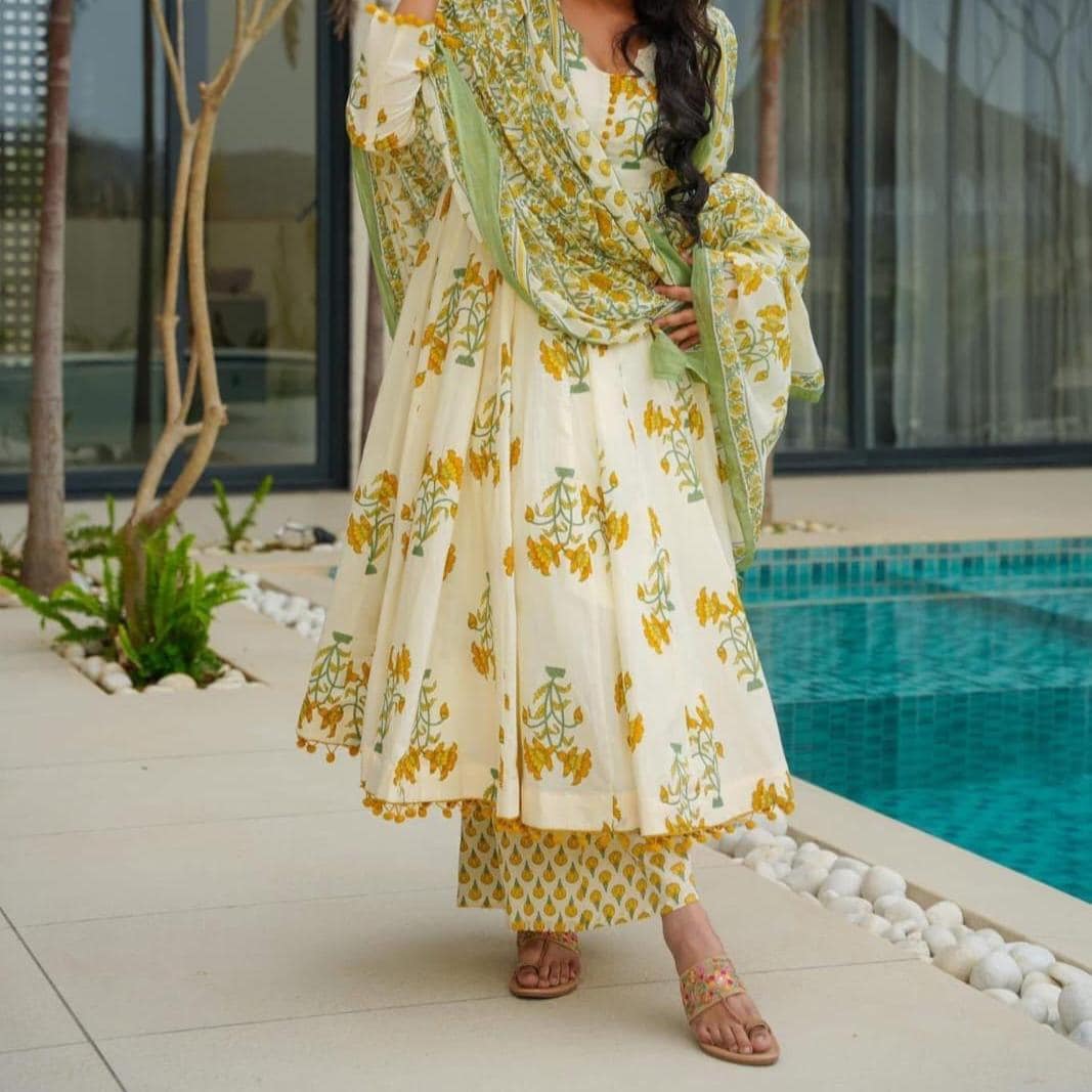 punjabi suit frock suit with skirt Punjabi Frock Suit