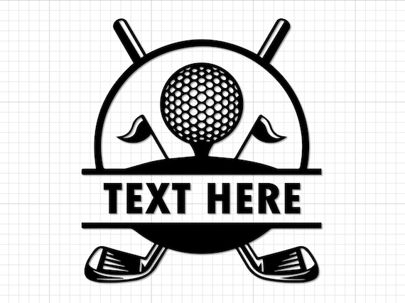 Custom Golf Name Logo Club SVG PNG Monogram TShirt Design Cricut Cut File