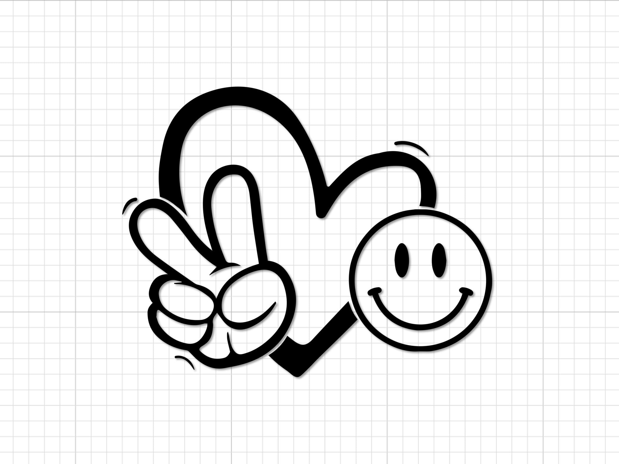 Peace Smiley Face - Etsy
