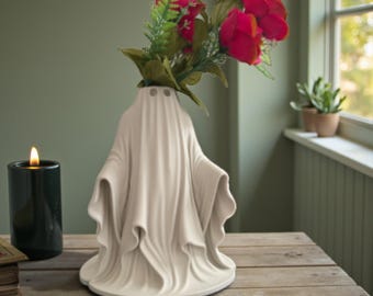 Ghost Vase | Modern Gothic Home Decor for Fresh & Dried Flowers