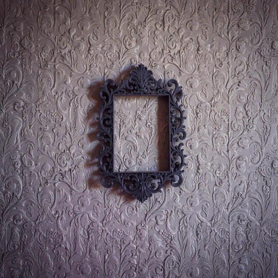 Gothic Baroque Photo Frame, Ornate Victorian Wall Decor