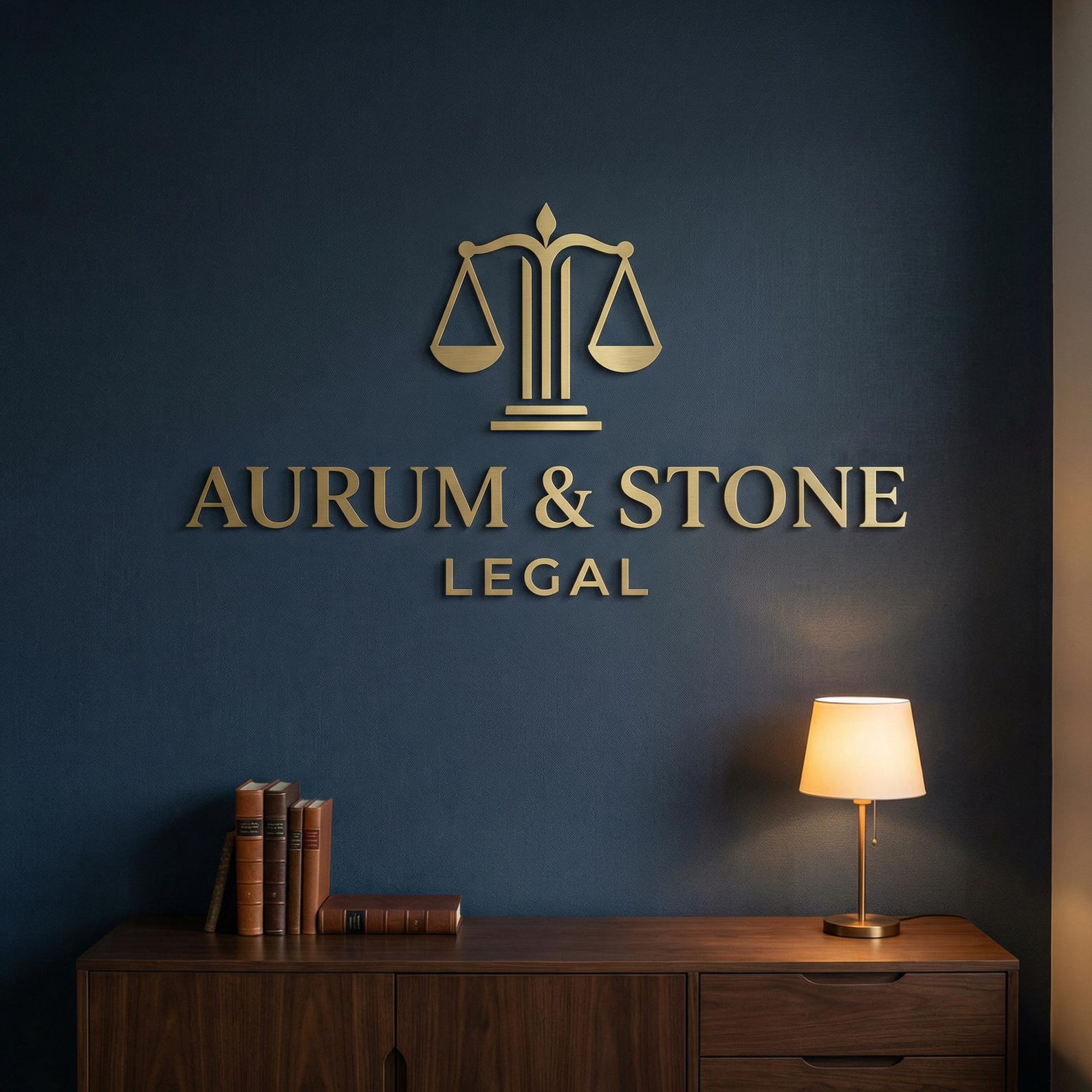 Law Office Logo Sign | Acrylic 3D Wall Letters for Attorney Reception ...