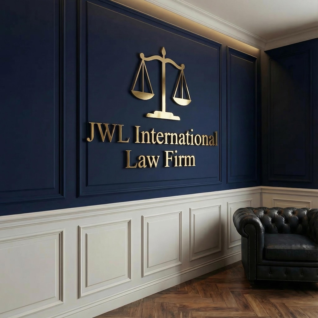 Law Office Logo Sign | Acrylic 3D Wall Letters for Attorney Reception ...