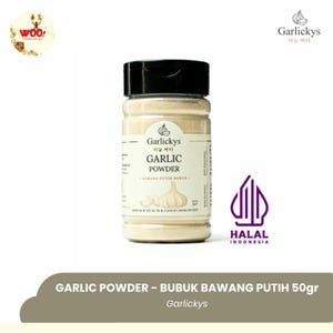 WOO Ajo puro en polvo / Bubuk Bawang Putih Asli Halal