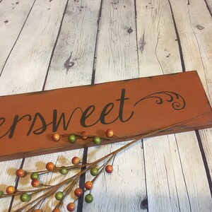Bittersweet Wood Sign/ Harvest/ Fall/ Pumpkins/seasonal Sign/ Wall ...