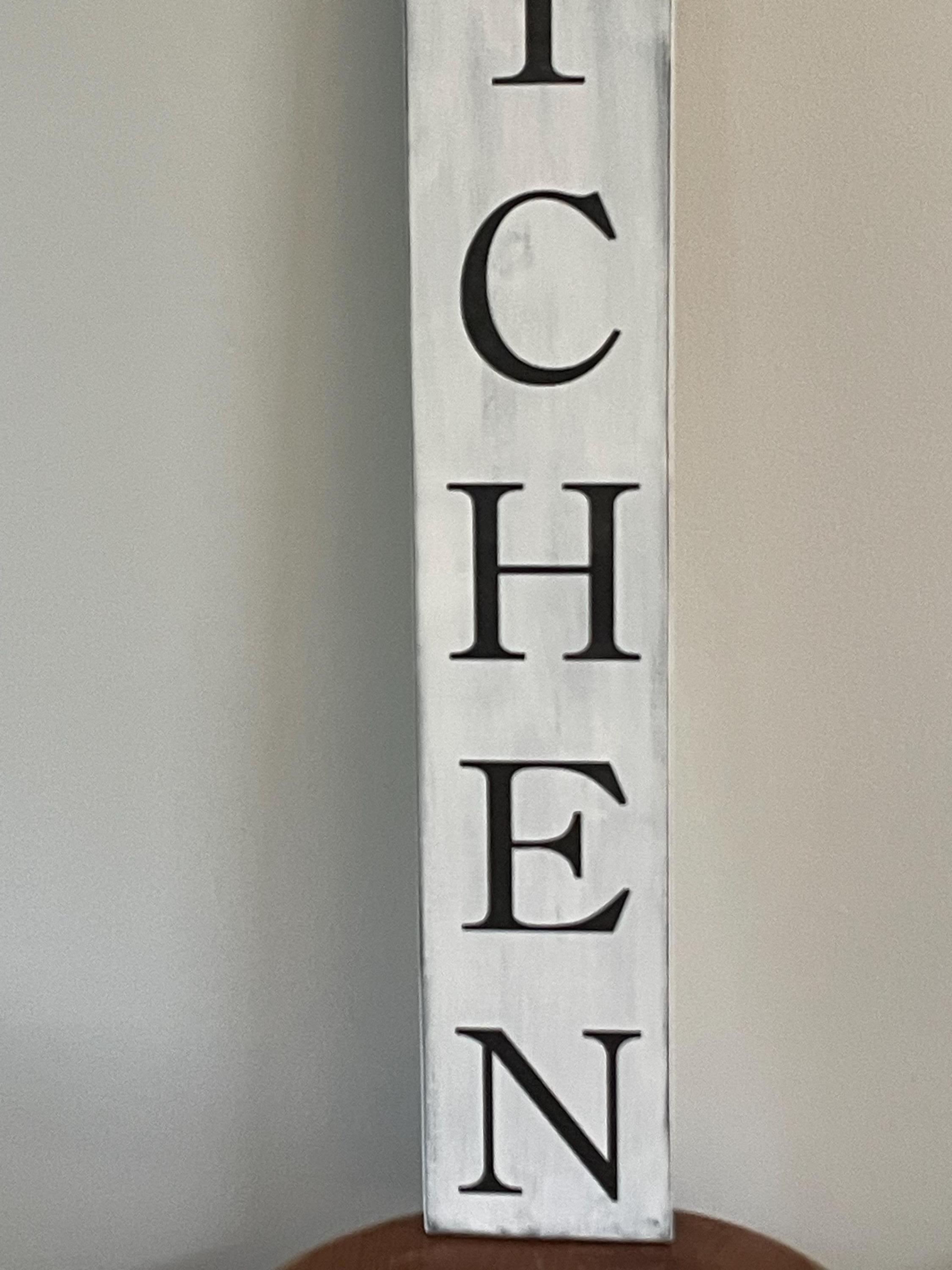 Kitchen Sign, Vertical Kitchen Wood Sign 42