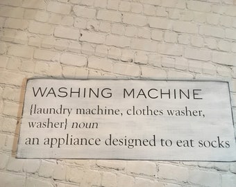 Washing Machine Definition/Laundry wood sign/Laundry room/ farmhouse/ shabby chic/ primitive/home decor/ distressed sign/modern farmhouse