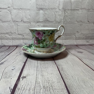 Porcelain Treasures China tea cup,  fine bone china, teacups and saucers, bridesmaid luncheon, wedding decor, tea parties