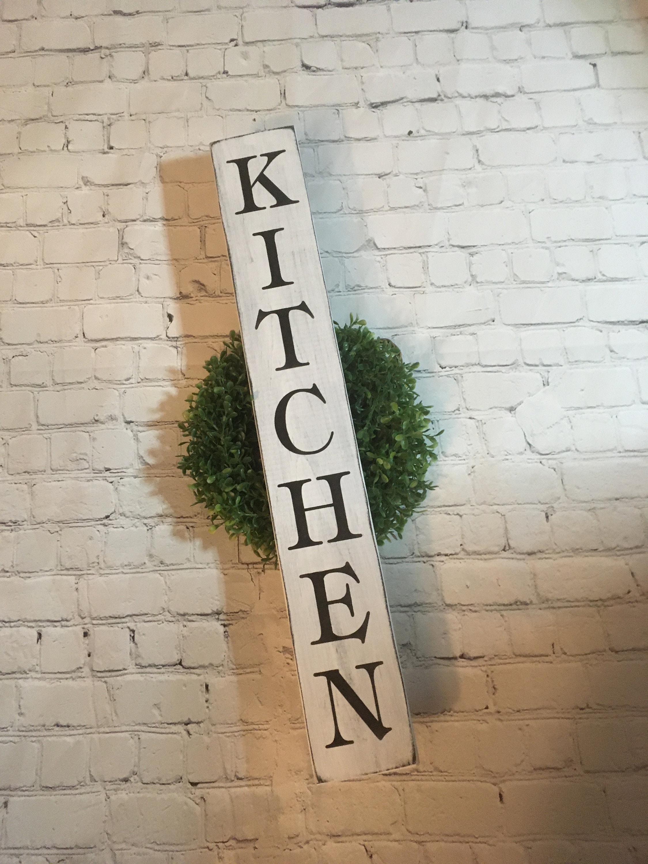 Kitchen sign/farmhouse style/vertical sign/wall decor/ Etsy