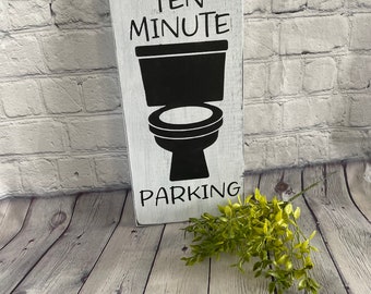 Bathroom Humor/ wood sign/ home decor/ bathroom humor/ primitive / home and living/ funny signs/ distressed sign/ farmhouse