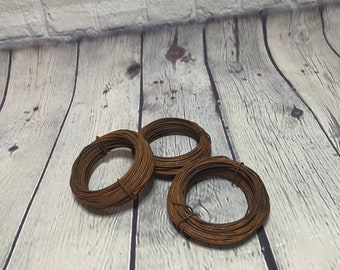 Craft Wire, rusty steel 20 Gauge, DIY projects, craft supply, hanging wire 10 yard roll