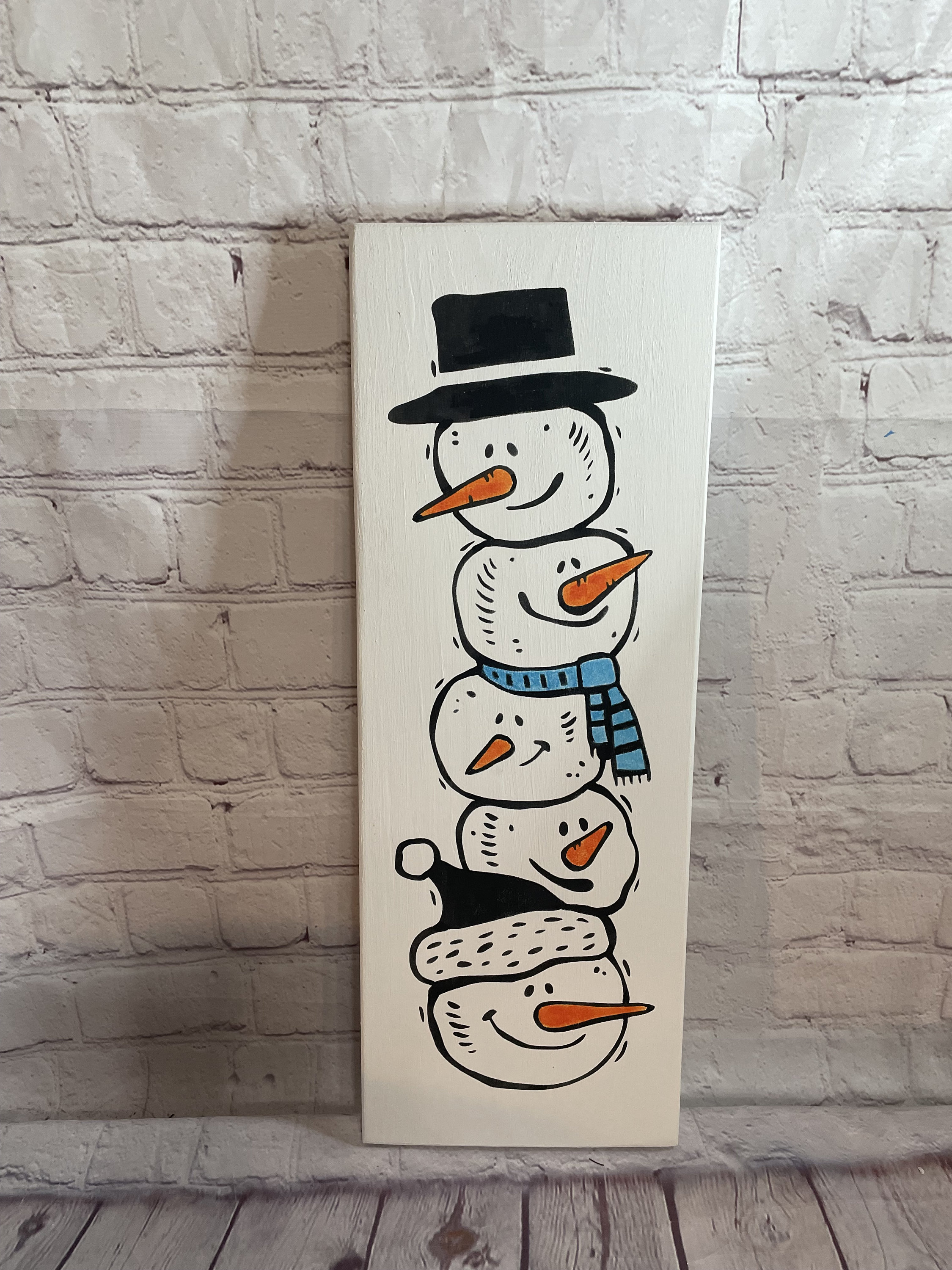 Snowmen Stack Snowmen Wood Sign, Snowmen Stack Sign, Primitive, Country, Farmhouse ...
