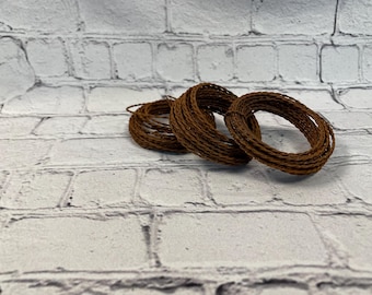 Craft Wire, rusty steel 16 Gauge twisted wire, DIY projects, craft supply, hanging wire 15ft roll
