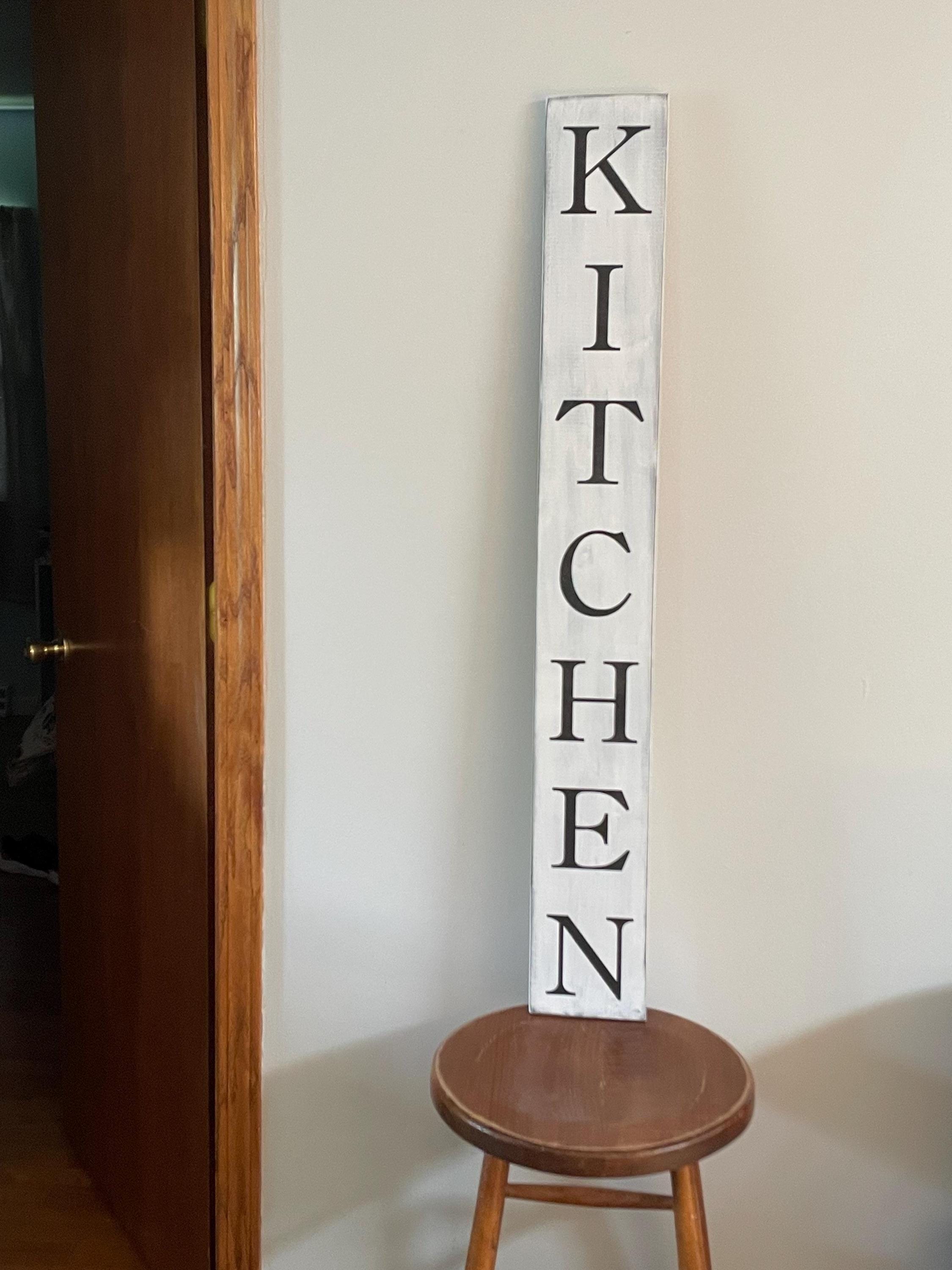 Kitchen Sign, Vertical Kitchen Wood Sign 42