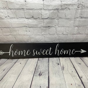 Home sweet Home arrow sign, primitive, home decor, farmhouse style, gallery wall, arrow signs, wood sign, wall art, cabin decor, family