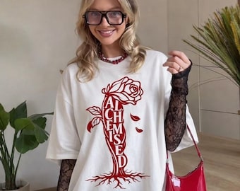 LONDEN DISTRIBUTED Alchemised Senlinyu Vintage T-shirts | Booktok-shirt, leesgrage merchandise, cadeau voor boekenliefhebber, Bookstagram