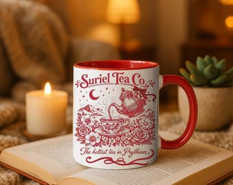 LONDON DISTRIBUTED Suriel Tea Mug | ACOTAR Inspired Cup for Fantasy Romance Readers and Rhysand Girlies